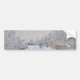 Schnee in Argenteuil (von Claude Monet) Autoaufkleber