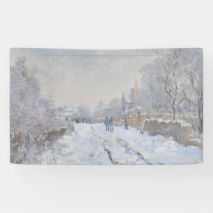 Schnee in Argenteuil (von Claude Monet) Banner
