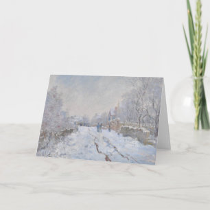 Schnee in Argenteuil (von Claude Monet) Karte