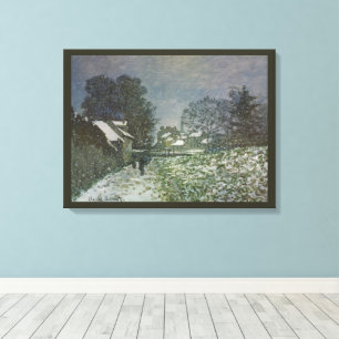 Schnee in Argenteuil von Claude Monet Leinwanddruck