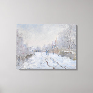 Schnee in Argenteuil (von Claude Monet) Leinwanddruck