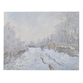 Schnee in Argenteuil (von Claude Monet) Notizblock