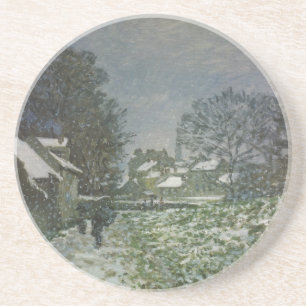 Schnee in Argenteuil von Claude Monet Untersetzer