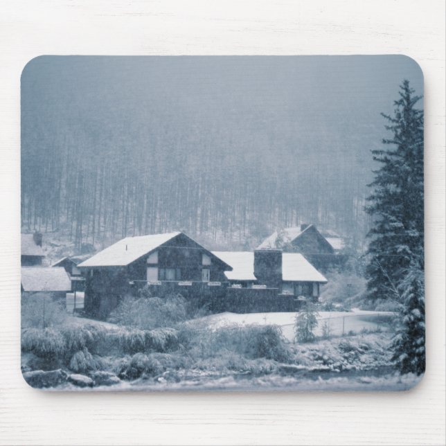 Schnee in Aspen-Mousepads Mousepad (Vorne)