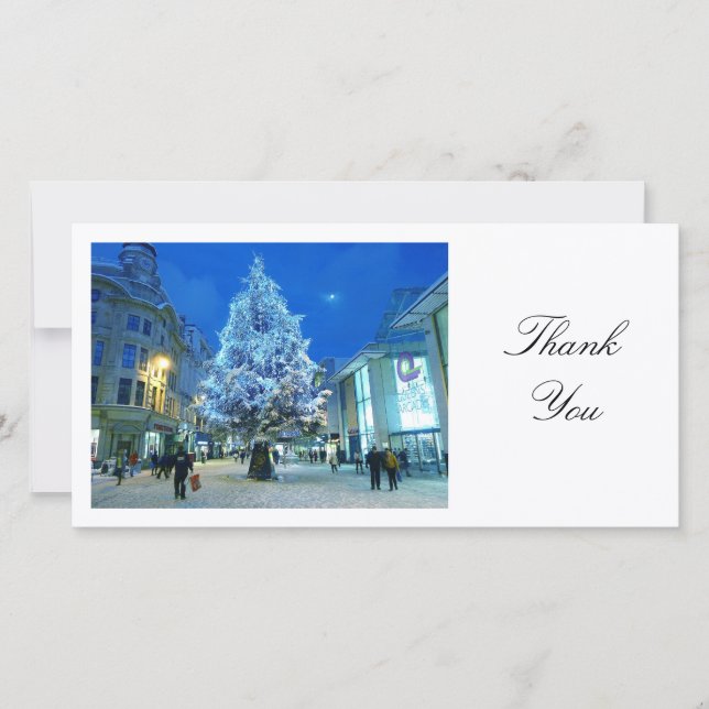 Schnee in Cardiff - Danke (Vorderseite)