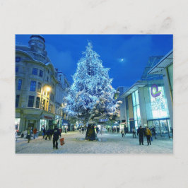 Schnee in Cardiff Postkarte