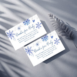 Schnee in der Liebe - Babydusche nach Anfrage Begleitkarte