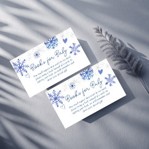 Schnee in der Liebe - Babydusche nach Anfrage Begleitkarte