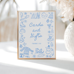 Schnee in der Liebe Whimsikkarten und Geschenke Poster