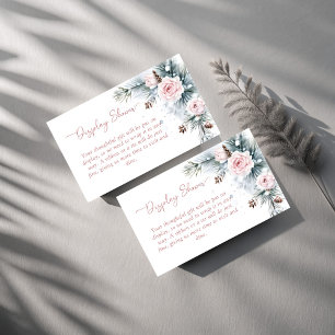 Schnee in der Liebe Winter Brautparty Dusche anzei Begleitkarte