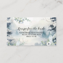 Schnee in der Liebe Winter Brautparty Gemeinsames  Begleitkarte