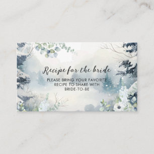 Schnee in der Liebe Winter Brautparty Gemeinsames  Begleitkarte