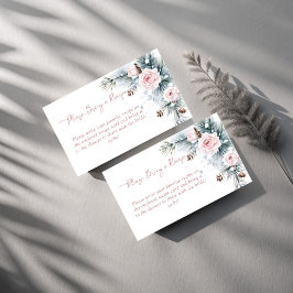 Schnee in der Liebe Winter Brautparty Schneekiefer Begleitkarte