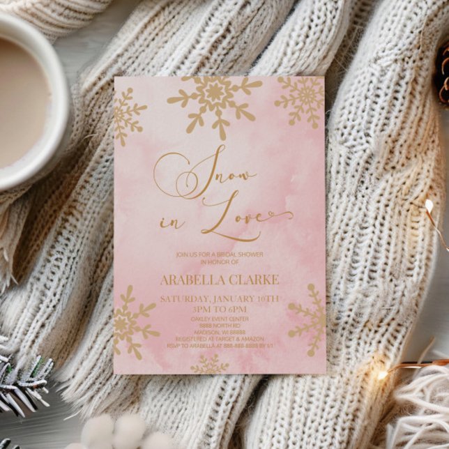 Schnee in der Liebe Winter Wunderland Brautparty Einladung (Von Creator hochgeladen)