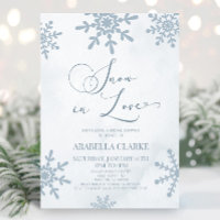 Schnee in der Liebe Winter Wunderland Brautparty