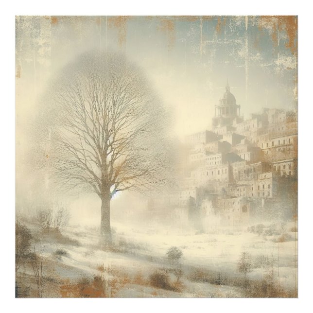 Schnee in der Winterlandschaft Altes Foto Grafikde (Vorne)