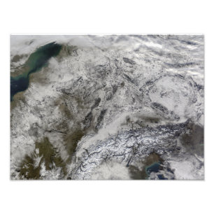 Schnee in Europa Fotodruck