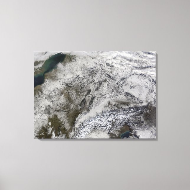 Schnee in Europa Leinwanddruck (Vorderseite)