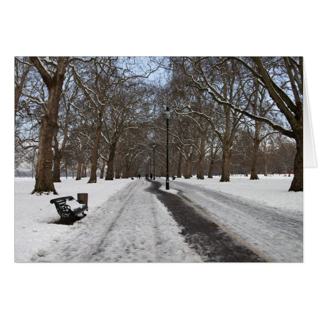 Schnee in Hyde Park (Vorderseite (Horizontal))