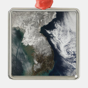 Schnee in Korea Ornament Aus Metall