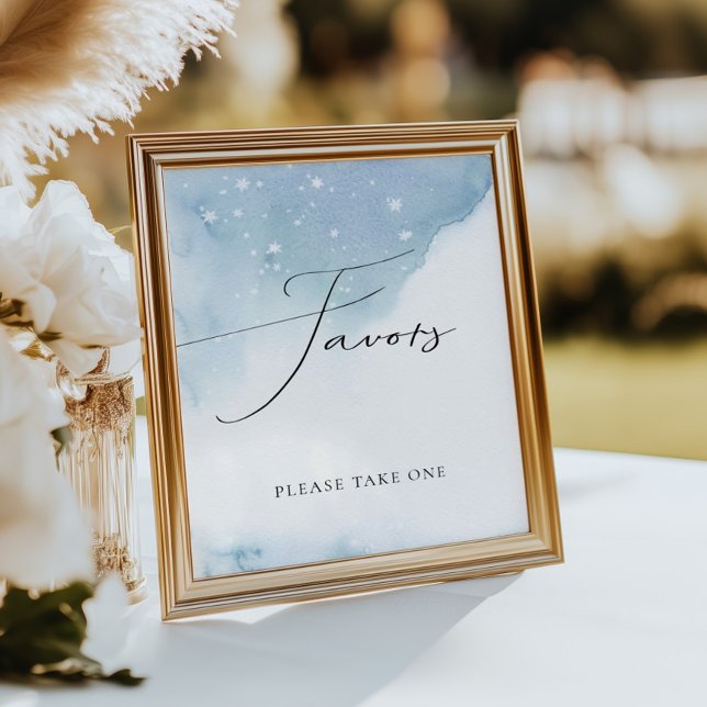 Schnee in Liebe Blue Brautparty Favoriten Poster (Von Creator hochgeladen)