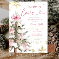 Schnee in Liebe Rosa Winter Brautparty