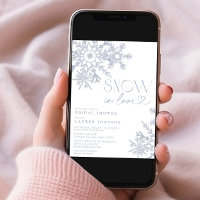 Schnee in Liebe Schneeflocken Winter Brautparty