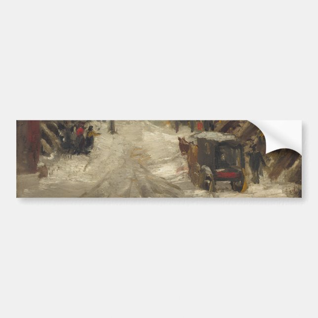 Schnee in New York City (Winter in NYC) Autoaufkleber (Vorne)