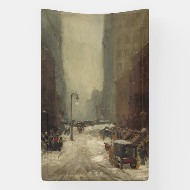 Schnee in New York City (Winter in NYC) Banner (Vertikal)