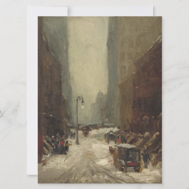 Schnee in New York City (Winter in NYC) Karte (Vorderseite)