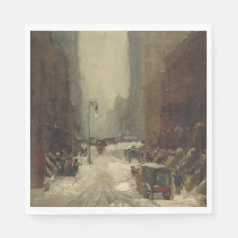 Schnee in New York City (Winter in NYC) Serviette
