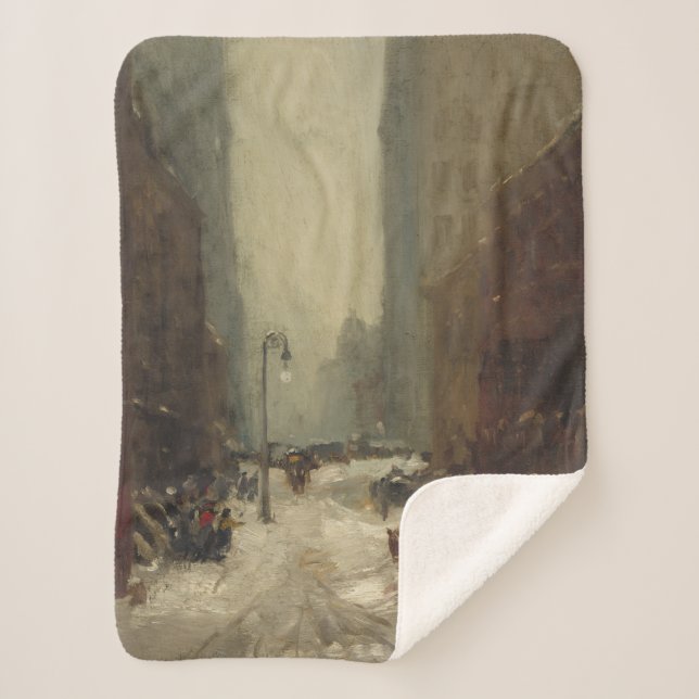 Schnee in New York City (Winter in NYC) Sherpadecke (Vorderseite)