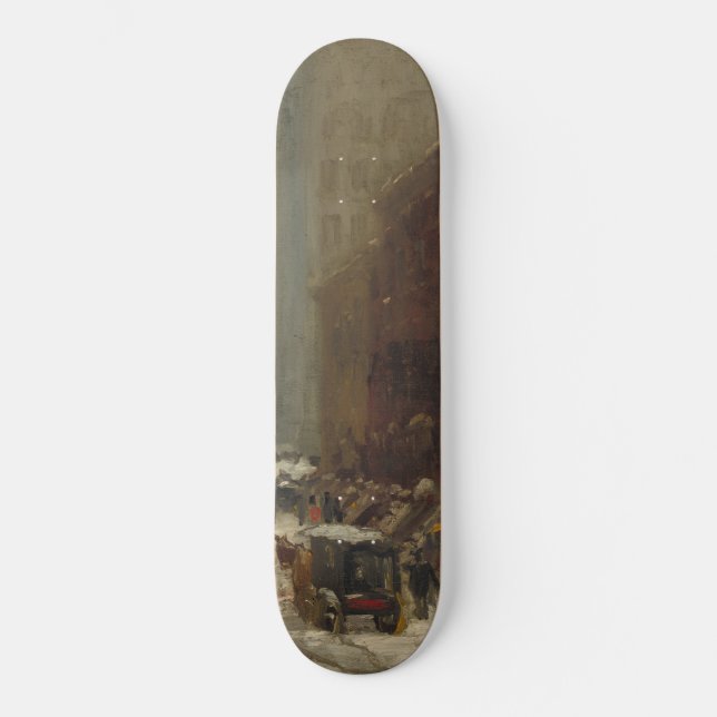 Schnee in New York City (Winter in NYC) Skateboard (Vorderseite)