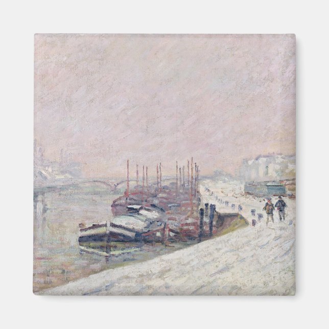 Schnee in Rouen Magnet (Vorne)