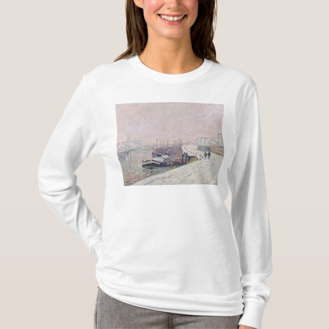 Schnee in Rouen T-Shirt (Vorderseite)