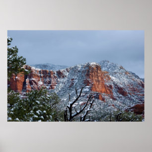 Schnee in Sedona Arizona 2812 Poster