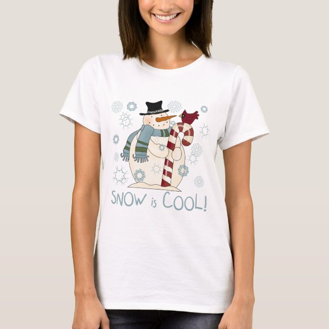 Schnee ist Cool Urlaub Tshirts und Geschenke (Vorderseite)