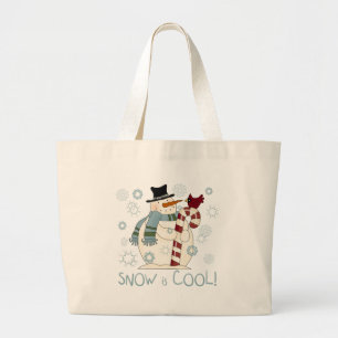 Schnee ist Cool Urlaub Tshirts und Geschenke Jumbo Stoffbeutel