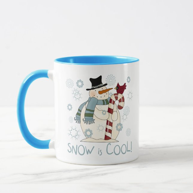Schnee ist Cool Urlaub Tshirts und Geschenke Tasse (Links)
