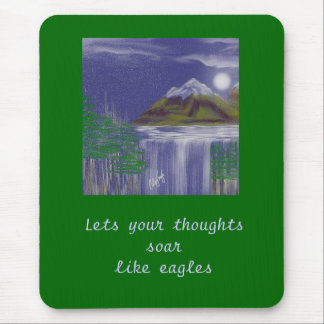 Schnee-Kappen-Nacht Mousepad