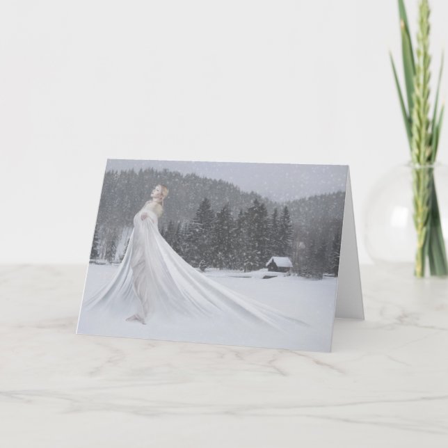 Schnee Karte (Vorderseite)