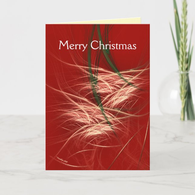 SCHNEE-KEGEL FEIERTAGSKARTE (Vorderseite)