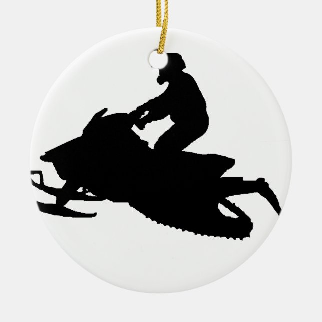 Schnee Keramikornament (Vorne)