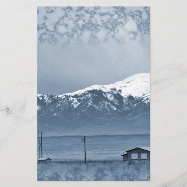 Schnee kommt herein briefpapier (Vorderseite)