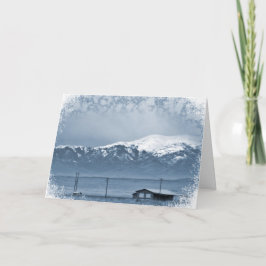 Schnee kommt herein (Weihnachten) Feiertagskarte