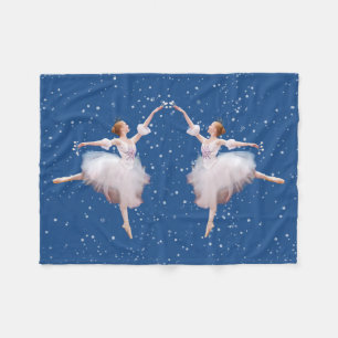 Schnee-Königin-Ballerina Fleecedecke