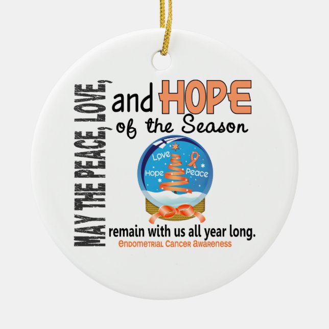 Schnee-Kugel-Verzierung des Endometrial Keramikornament (Vorne)