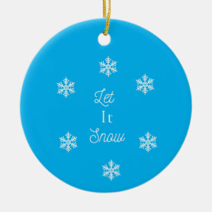 Schnee lassen keramik ornament