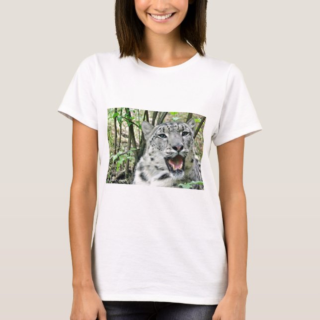 Schnee-Leopard 2 T-Shirt (Vorderseite)