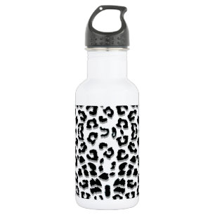 Schnee-Leopard-Druck-Gewohnheit Trinkflasche